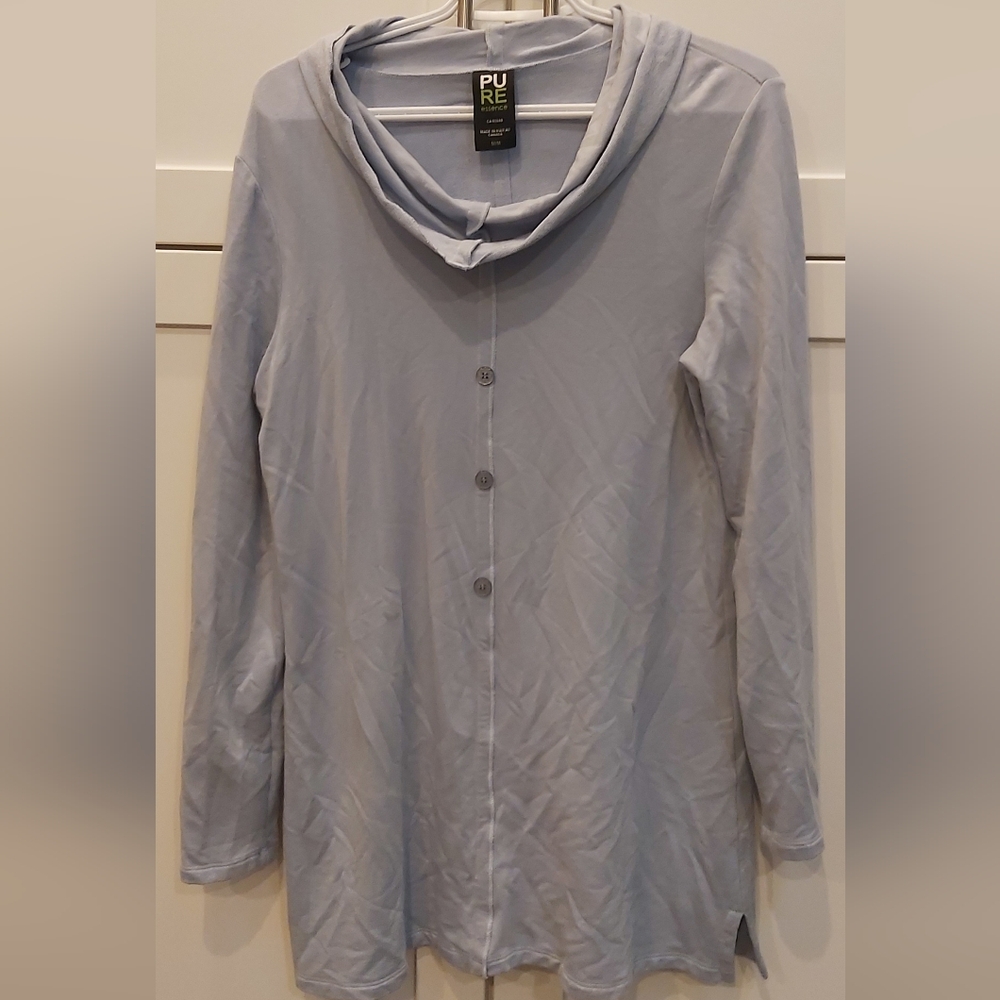 PURE Essence Light Blue Tunic Top